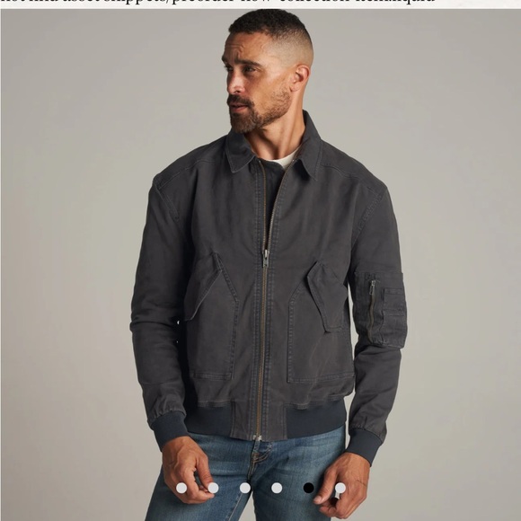 Rowan: DILLON MID-CENTURY TWILL BOMBER JACKET - Picture 2 of 12